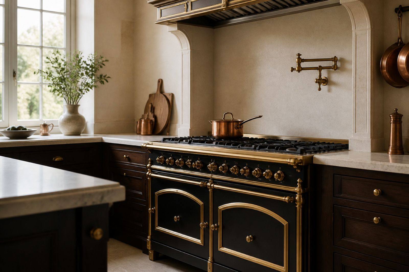 Luxury La Cornue kitchen with a specialist range